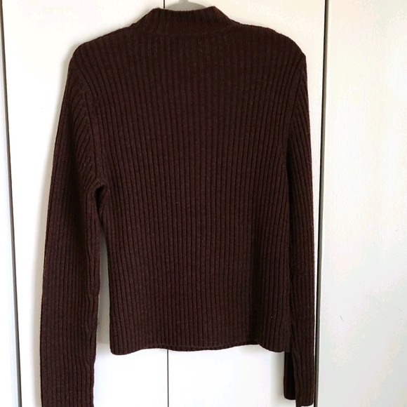 Merino Wool Mock Neck Sweater - Picture 4 of 6